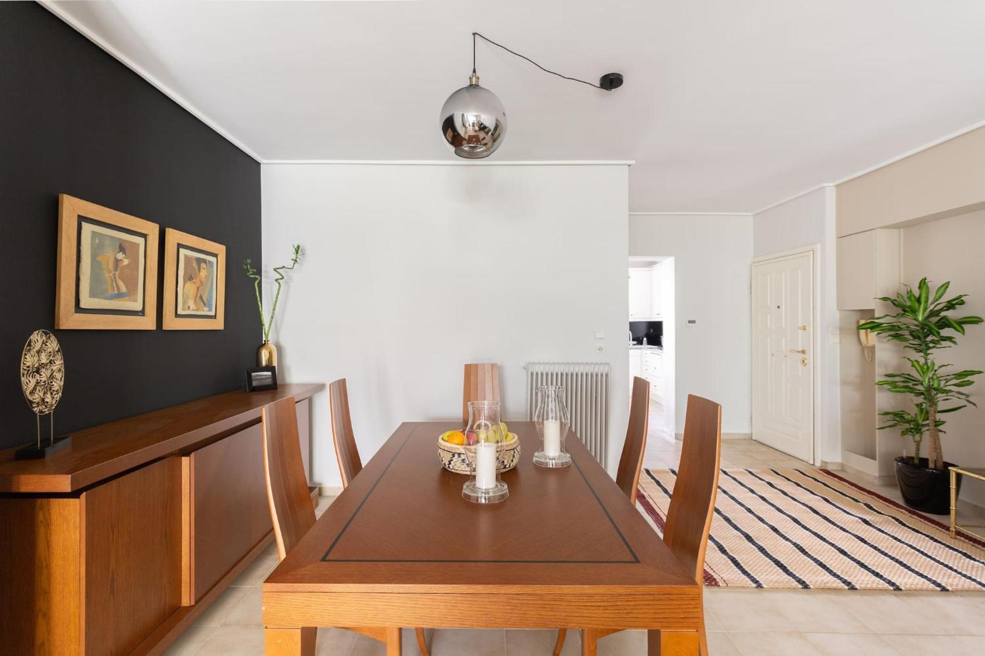 Fresh Detailed Stylish Apartment At Acropolis Athena Bagian luar foto