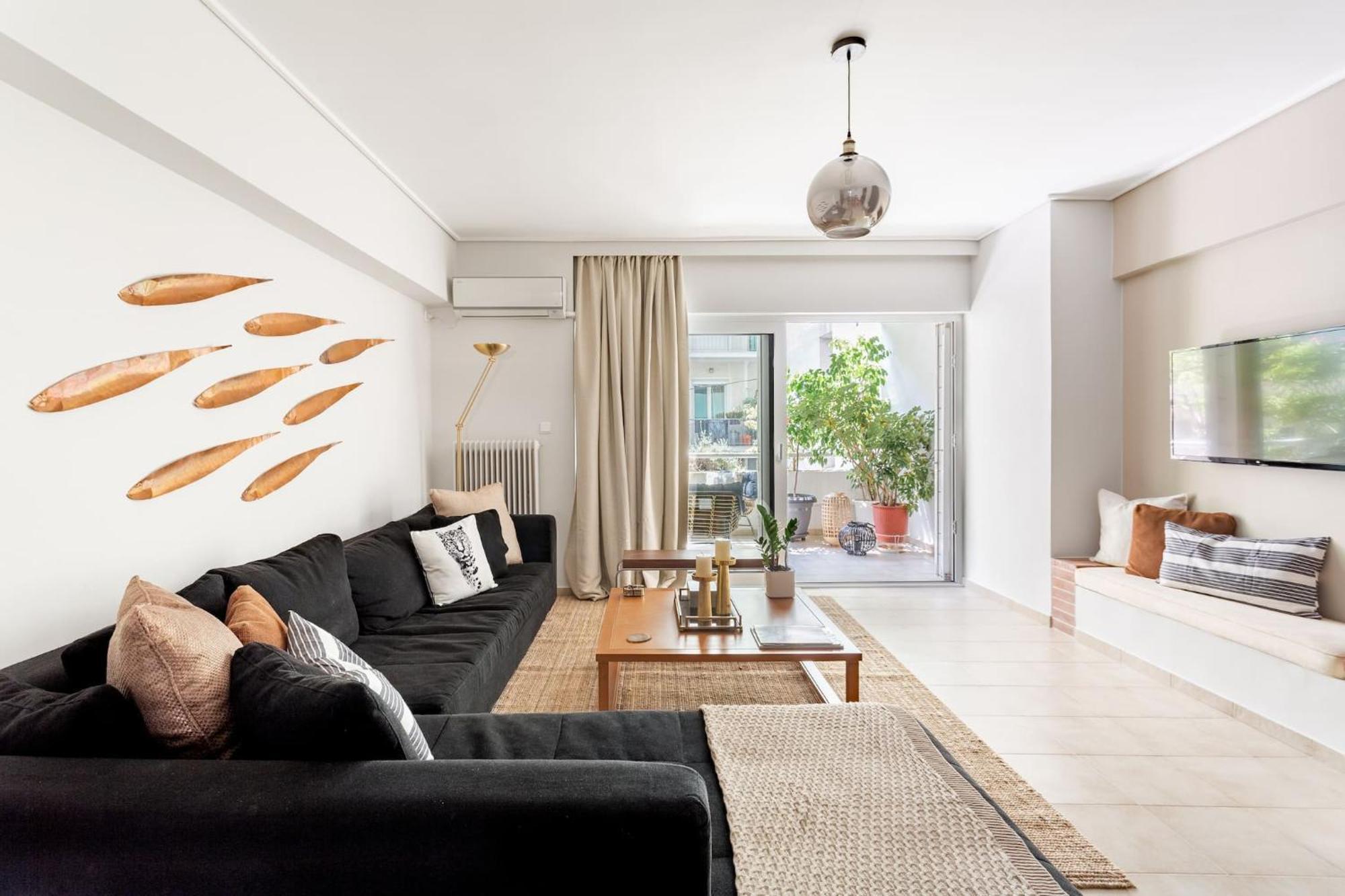 Fresh Detailed Stylish Apartment At Acropolis Athena Bagian luar foto