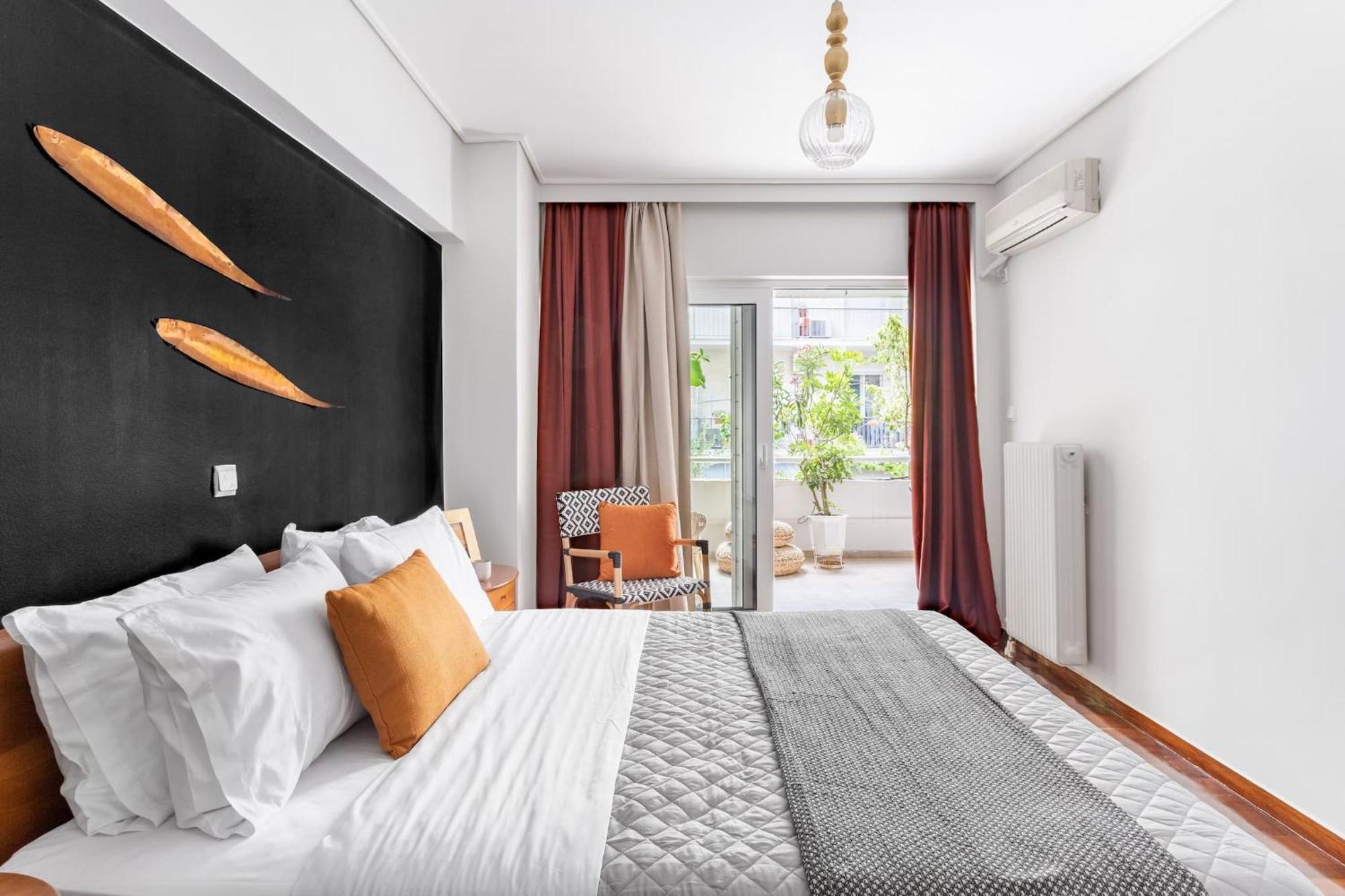 Fresh Detailed Stylish Apartment At Acropolis Athena Bagian luar foto